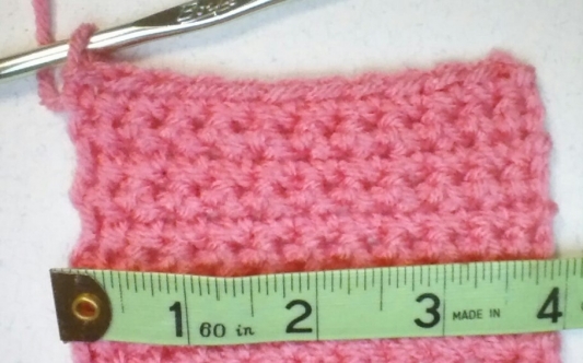 For example the swatch above was crocheted with Red Heart Super Saver a - photo 3