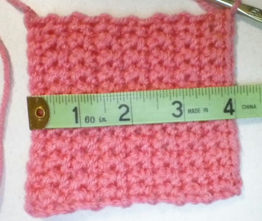 For example the swatch above was crocheted with Red Heart Super Saver a - photo 4