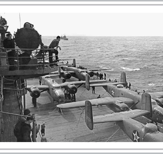 Frontispiece Sailors look on as sixteen Army B-25 bombers tied down and with - photo 2