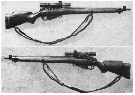 BRITISH SNIPING RIFLE A modified No 4 Sniper rifle with pistol grip and - photo 6