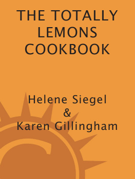 Helene Siegel The totally lemons cookbook