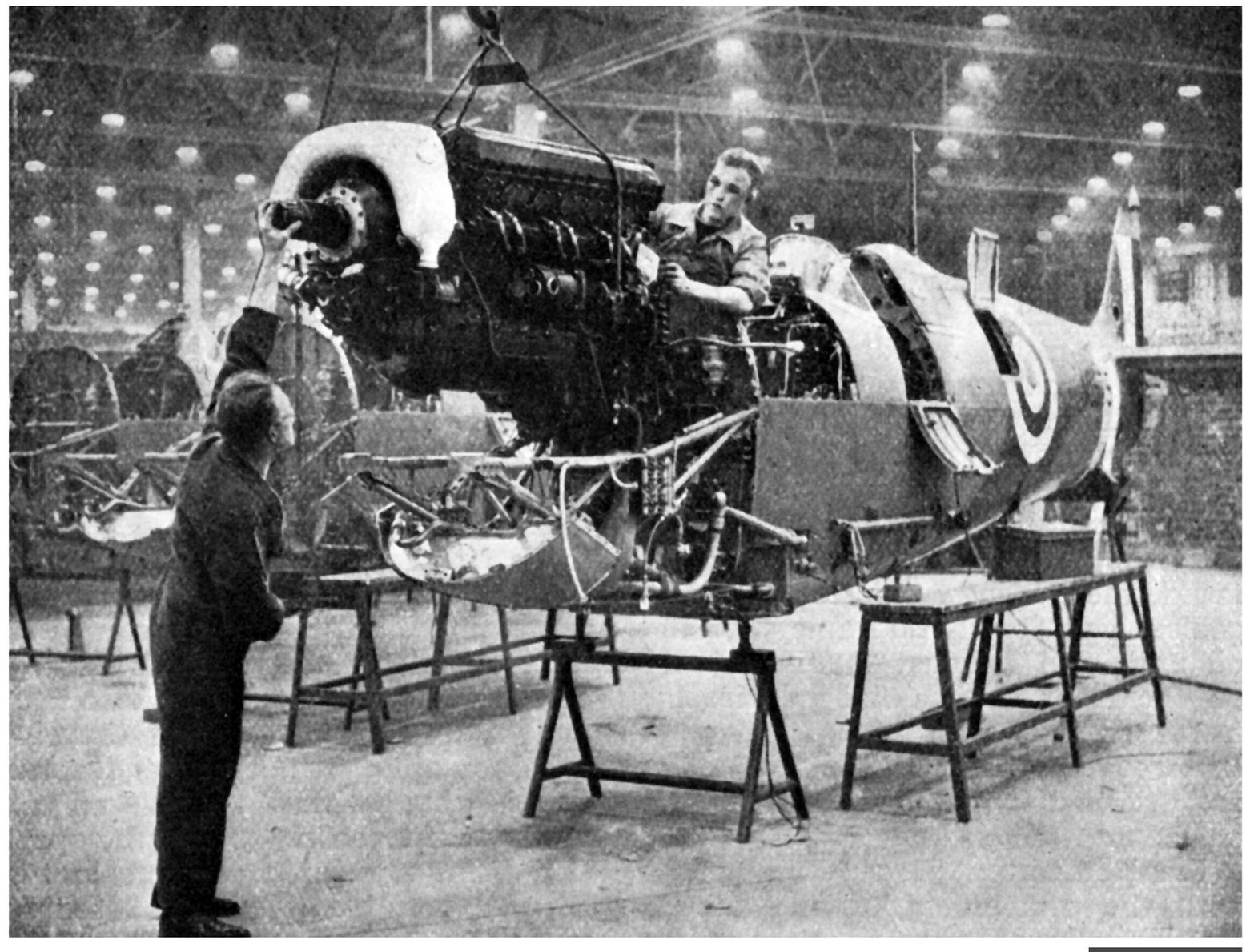 The tubular engine mounting for the Spitfire was assembled in the inverted - photo 13