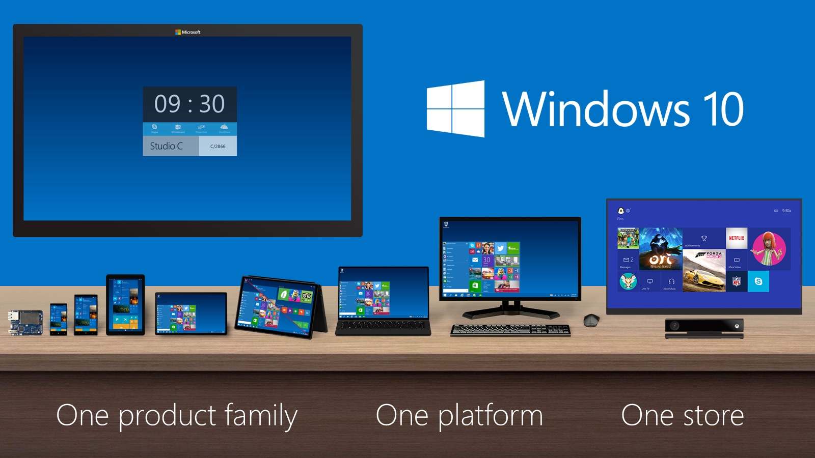 Windows 10 One system for all device platforms Source Microsoft One - photo 1