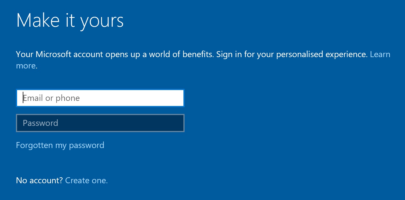 The login screen uses a Microsoft account by default Youd rather not want to - photo 2