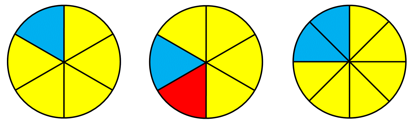 What fraction of each circle above is blue What fraction of each circle above - photo 8