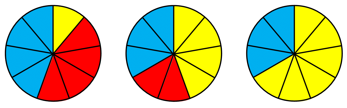 What fraction of each circle above is blue What fraction of each circle above - photo 10