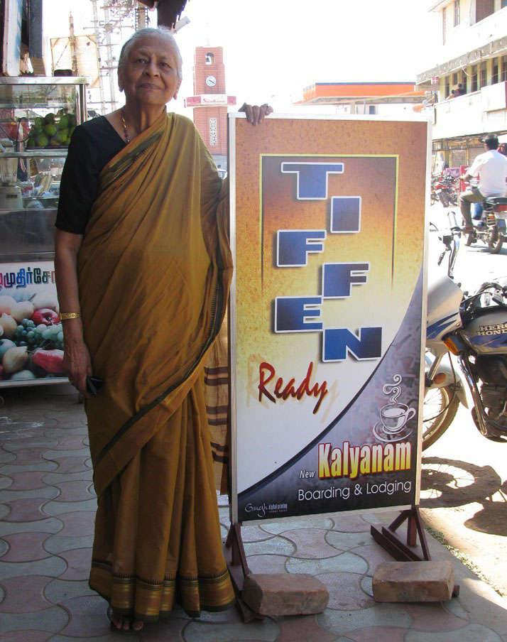 Next to a restaurant board in Tamil Nadu My sisters and I had our own lunch - photo 8