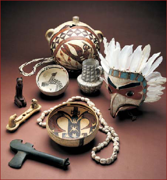 A collection of tools and artifacts from various Native American cultures S - photo 2