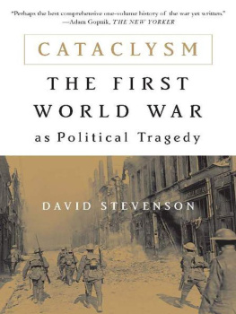 Stevenson - Cataclysm : the First World War as political tragedy