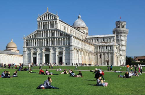 Pisas Field of Miraclesthe Duomo with its leaning Bell Tower - photo 11