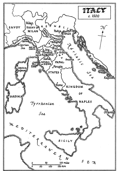 Map of Italy c1500 Central Italy c1500 Timeline - photo 3