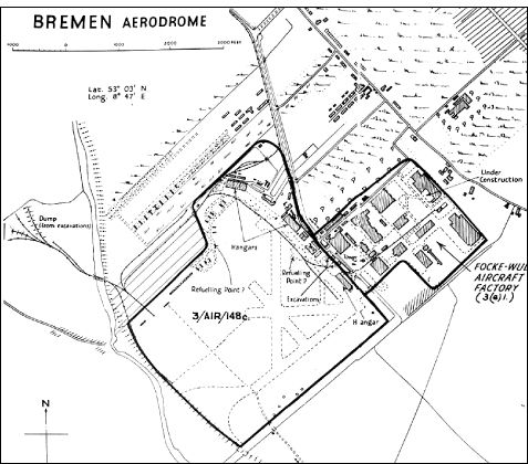 Focke-Wulf aircraft factory at Bremen TNA Air 40253 PR image radar - photo 6