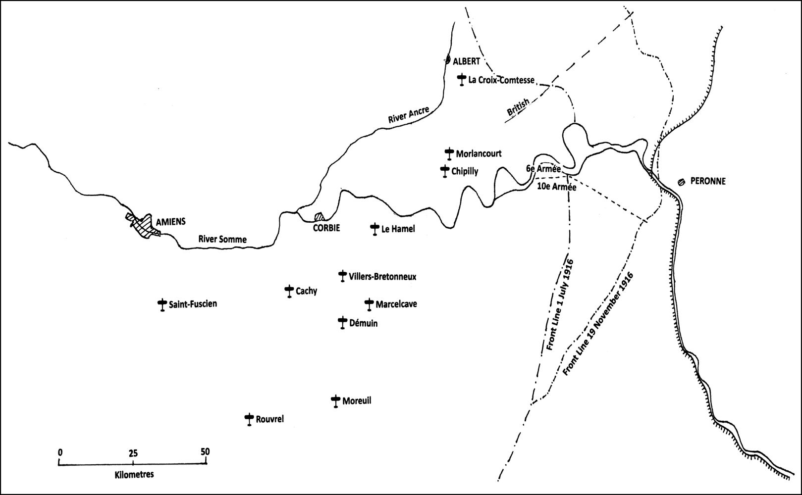 Map 2 Airfields of the Somme 1916 Introduction and Acknowledgements When man - photo 3