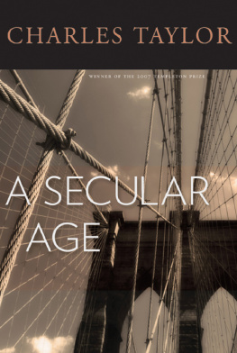 Charles Taylor A secular age