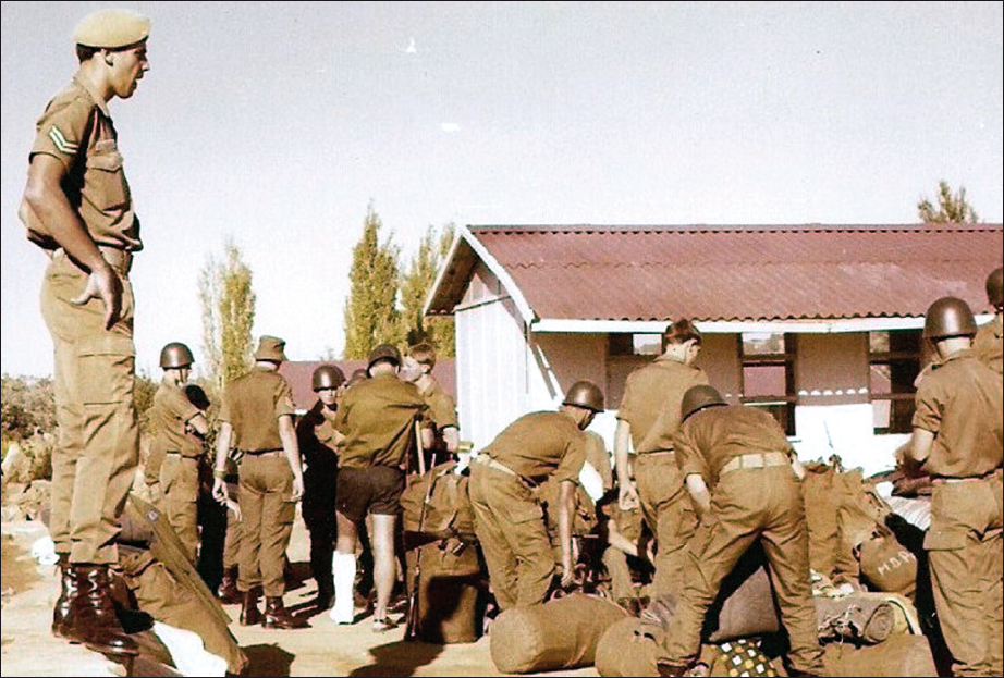 Basic training Kit inspection with the ever-shouting Corporal on left - photo 4