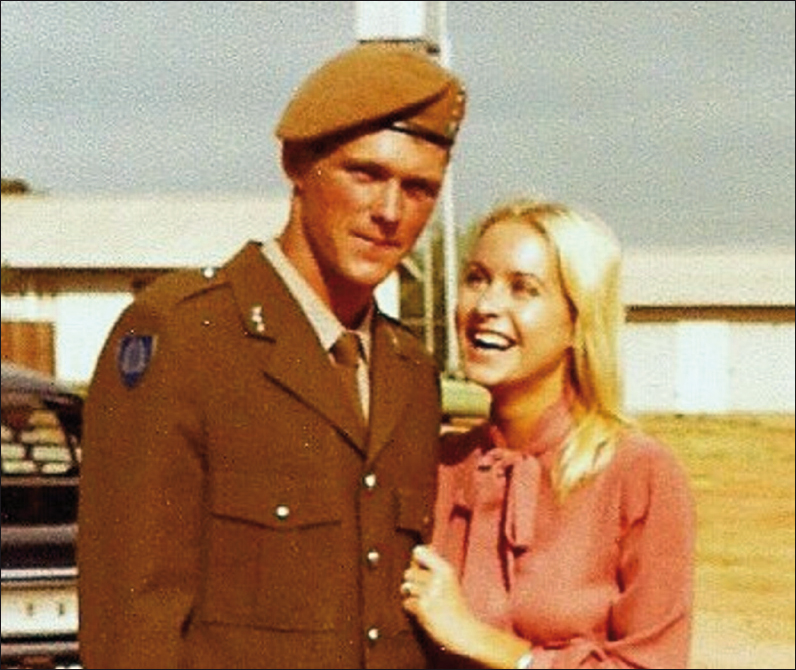 End of basic training - Signalman Taylor trying to look cool with his chick - photo 6