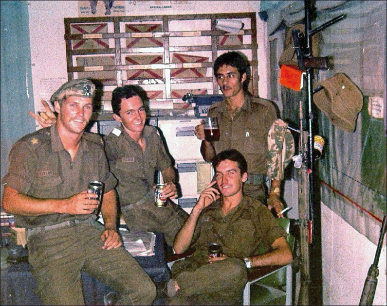 32 Battalion Ops Room Rundu Christmas Eve 1979 Left to right 2Lt Justin - photo 8