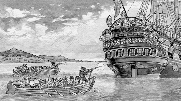 Taking the Manila ship this illustration shows the unsuccessful attempt by - photo 15