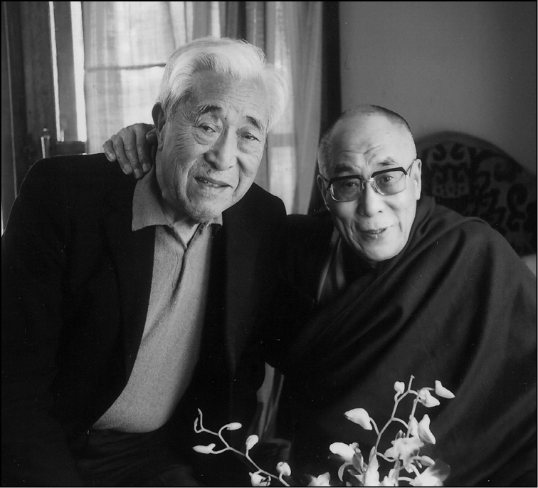 Gyalo Thondup left and his brother the Fourteenth Dalai Lama 2011 in - photo 2