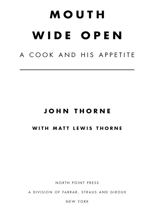 Mouth wide open a cook and his appetite - image 1