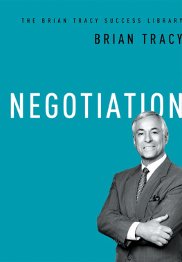 Tracy - Negotiation: The Brian Tracy Success Library