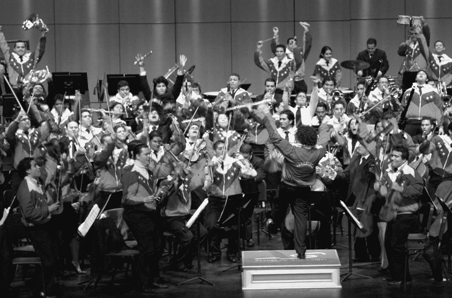 Dudamel with the Simn Bolvar Youth Orchestra of Venezuela in Asia 2008 - photo 13