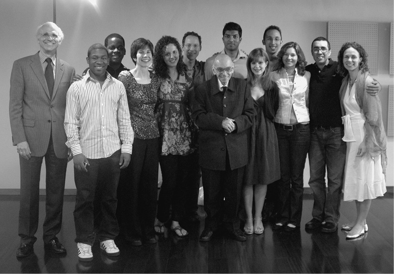 The first class of Abreu Fellows in Caracas with Maestro Abreu February 2010 - photo 17