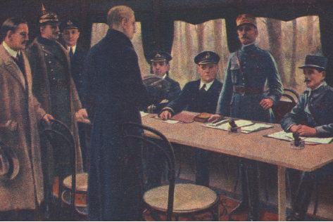 Source A The signing of the Armistice This 1918 picture shows the Allied - photo 7