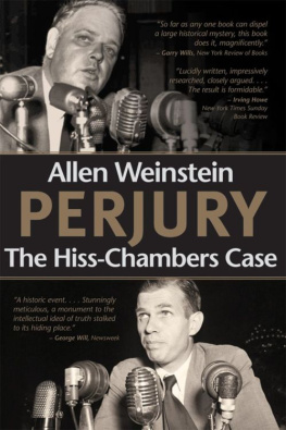 Weinstein - Perjury : the Hiss-Chambers case