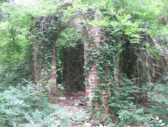 Part of the ruins at Corpsewood still standing with Charles Scudder and Joey - photo 2