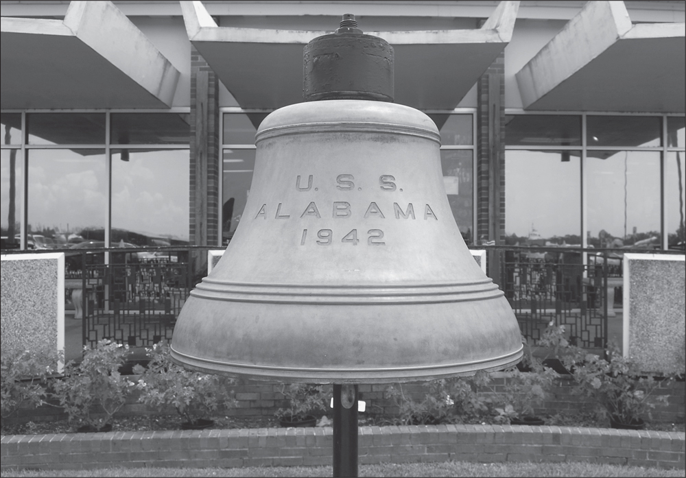 The USS Alabamas bell is now located at the entrance of the visitor center and - photo 2
