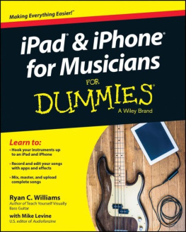 Williams Ryan C - iPad and iPhone For Musicians For Dummies