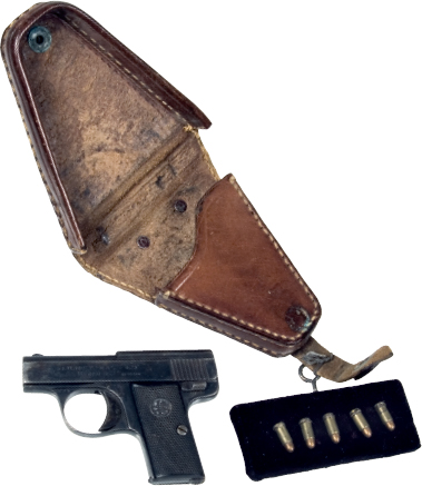 Liliput Pistol Luger with Drum Magazine Spanish Cannon Browning - photo 2