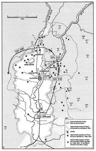 Approximate deployment of Viet Minh siege army at Dien Bien Phu Dien Bien - photo 11