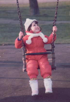 A relief to have Amy securely in a swing rather than off on one of her - photo 12