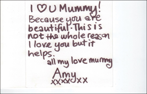 A cheeky mothers-day card from Amy Amys bedroom was her sanctuary both - photo 23