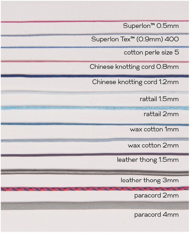 Satin cord rattail This silky cord has a high sheen and is available in a - photo 3