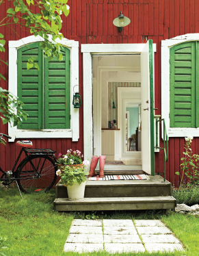 Along a narrow winding country lane lies this beautiful Falun red house that - photo 15