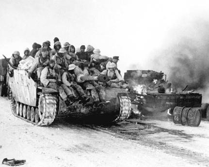 Both armies allowed infantry to ride on armored vehicles in this case a German - photo 4