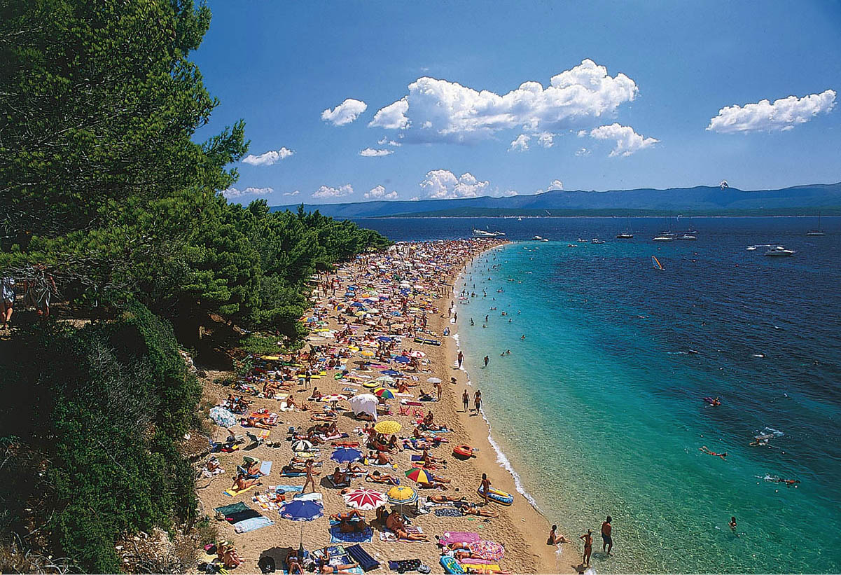 Golden Horn beach Zlatni rat This beautiful white pebble shore near Bol on - photo 6