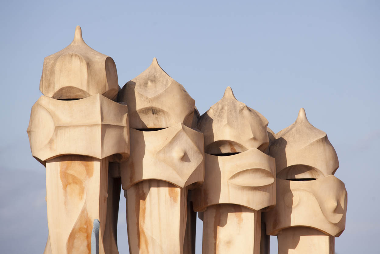 La Pedrera The witch-scarer chimneys of Casa Mil known as La Pedrera For - photo 14