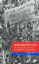 title Deepening Democracy The Modern Left and Social Movements in Chile - photo 1