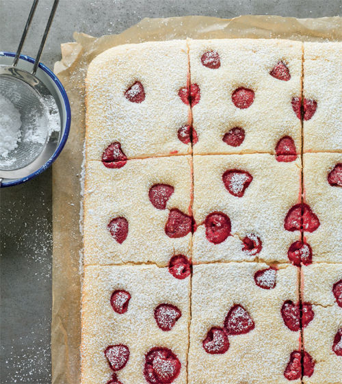 raspberry-buttermilk sheet cake We like this cake as is sprinkled with - photo 6