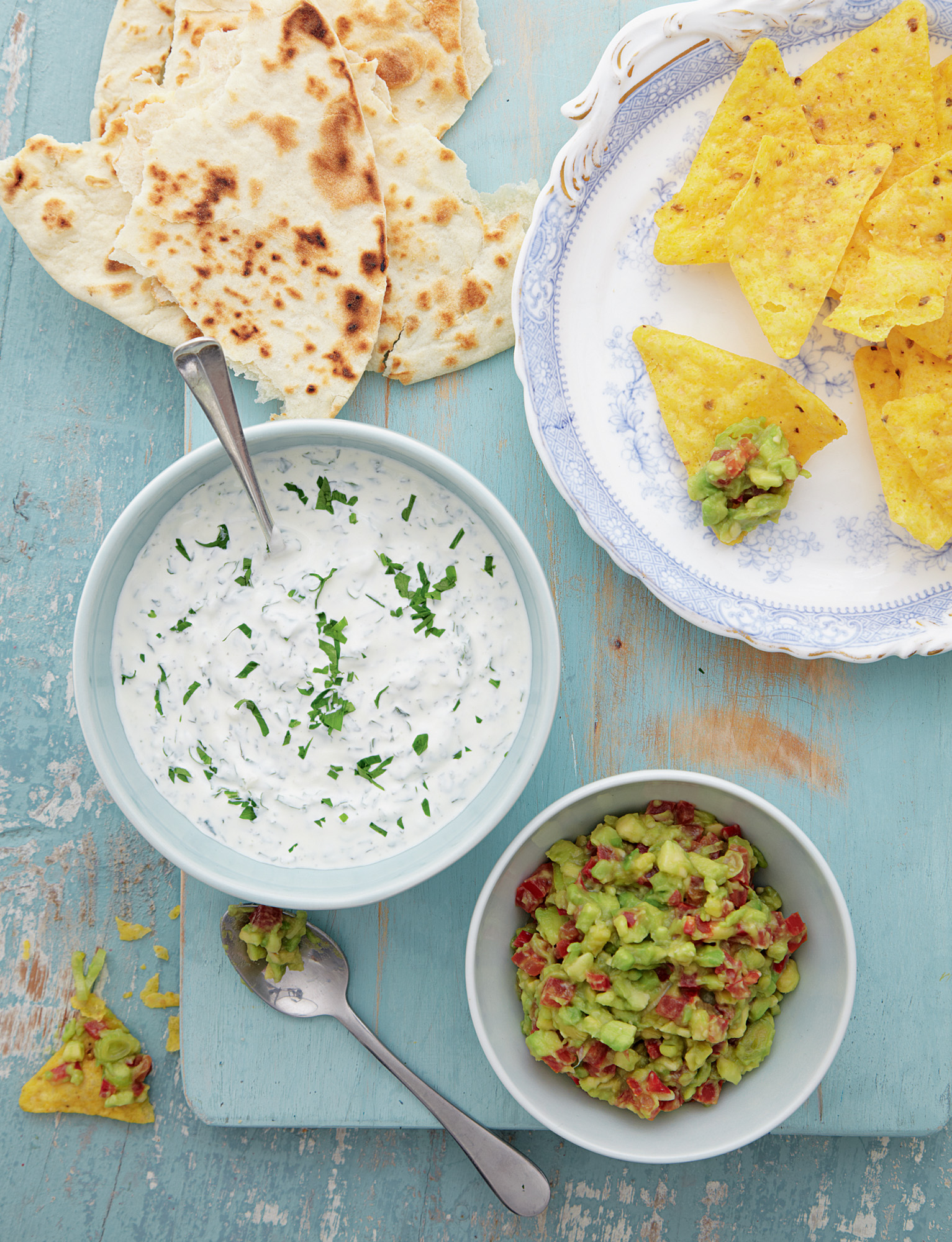 Soured Cream and Herb Dip and Avocado Guacamole with Tomato and Chilli C HEESY - photo 4