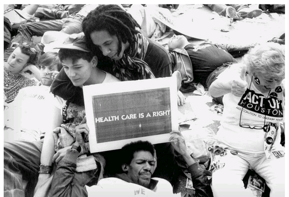 At a late-1980s ACT UP die-in in downtown Chicago Front is Ortez Alderson a - photo 4