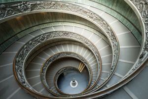 STEVEN VIDLERCORBIS Here we peer down upon the spiral staircase of the Musei - photo 9