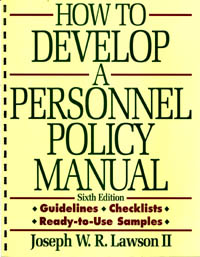 title How to Develop a Personnel Policy Manual author Lawson - photo 1