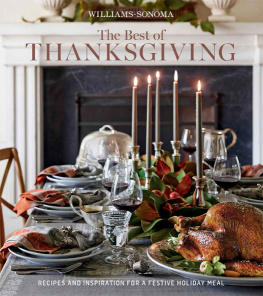 The Editors of Williams-Sonoma - Williams-Sonoma the best of Thanksgiving : recipes and inspration for a festive holiday meal
