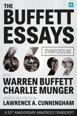 Buffett Warren - The Buffett essays symposium : a 20th anniversary annotated transcript