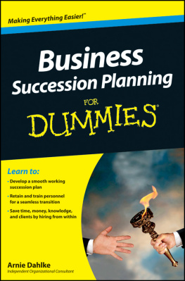 Dahlke - Business succession planning for dummies